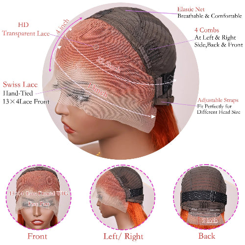 Tangerine Dream Lace Front Bob Wig