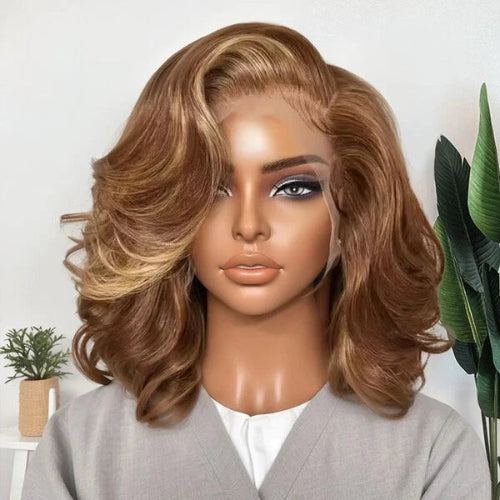Sun-Kissed Luxe Honey Blonde Bob Lace Front