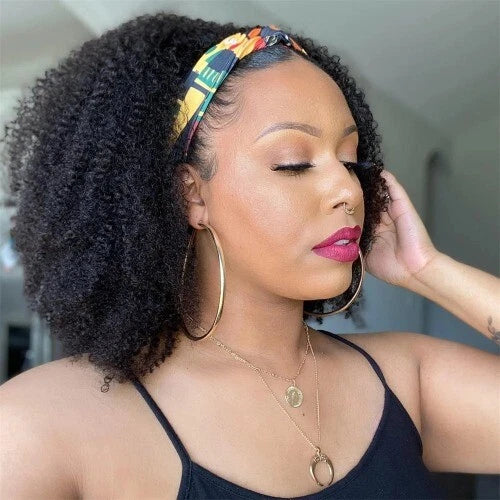 AfroRiche Curly Headband Wig