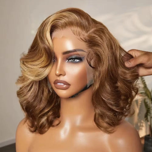 Sun-Kissed Luxe Honey Blonde Bob Lace Front