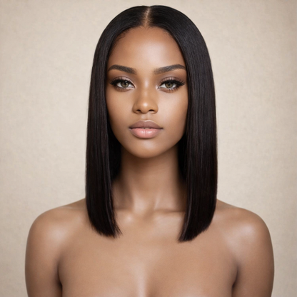 Understated Opulence Straight Blunt Cut Bob Wig